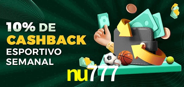 10% de bônus de cashback na nu777